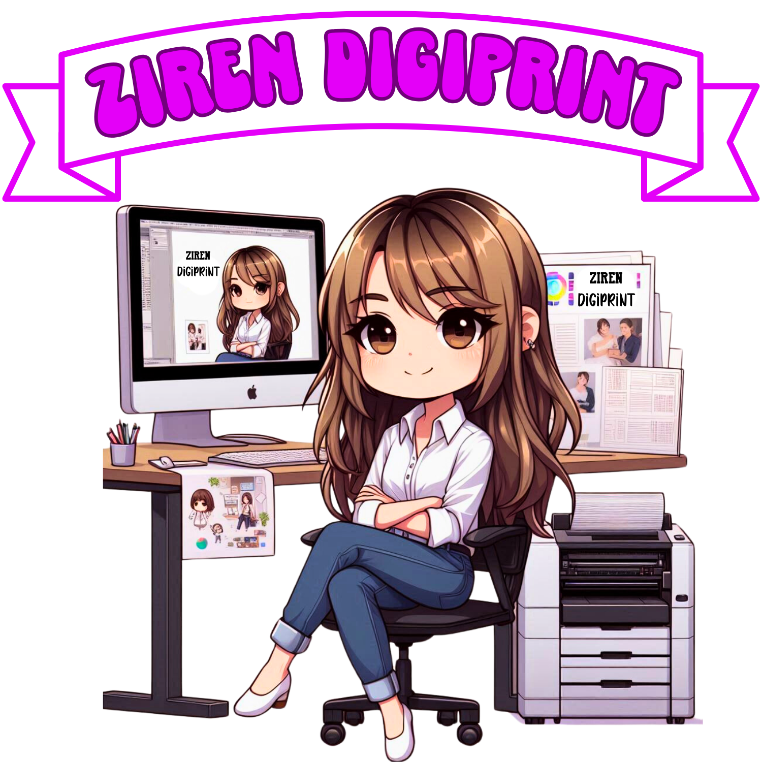 ZIREN DIGIPRINT Logo